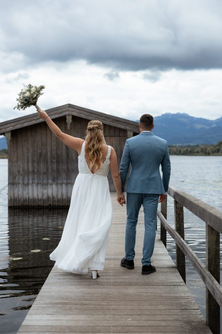 Brautpaar am Chiemsee, Hochzeit auf der Fraueninsel